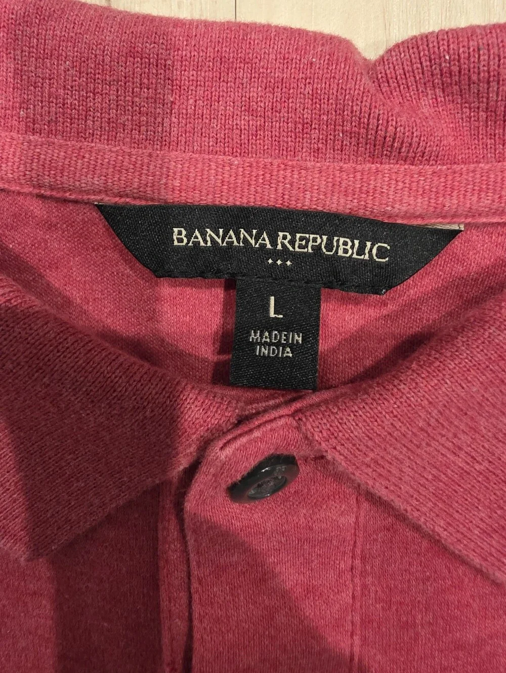 Banana Republic Red Short-Sleeve Polo